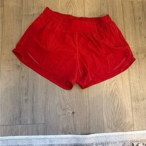 lululemon athletica Red Athletic Shorts